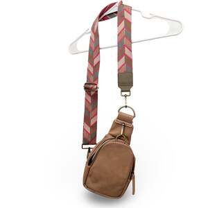 Urban Originals x Anthropologie Tan Sling Bag Patterned Strap